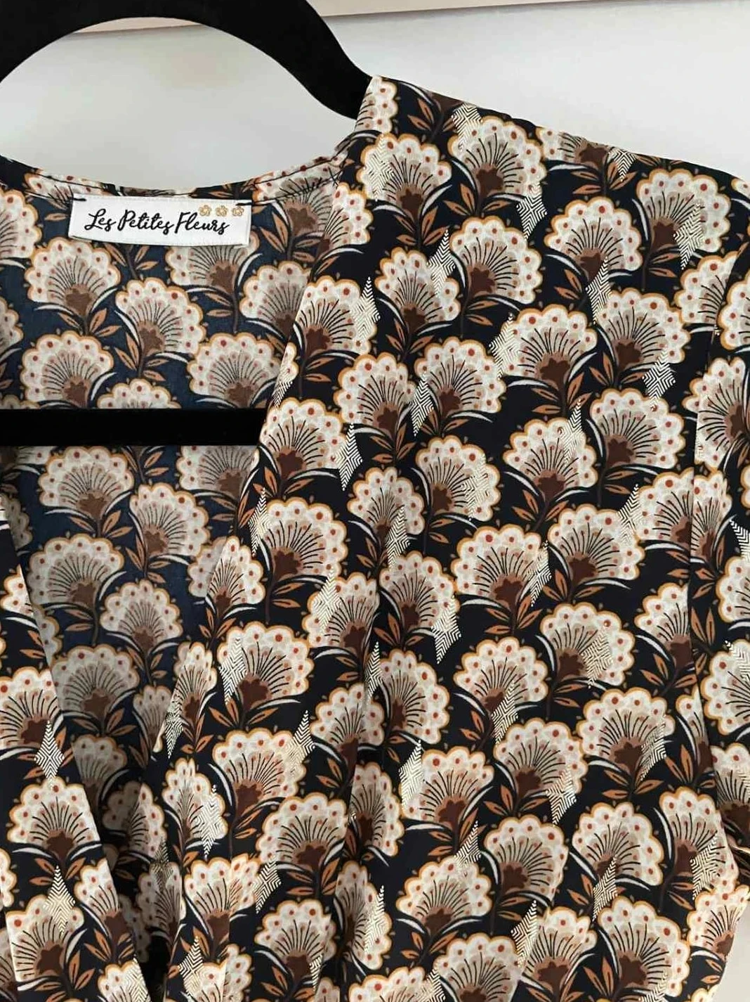 Vestido largo Les Petites Fleurs – Talla 38 – Estado perfecto – Estampado retro – photo 3